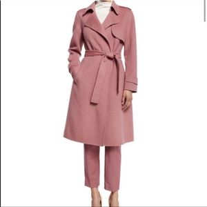 Theory pink cashmere coat